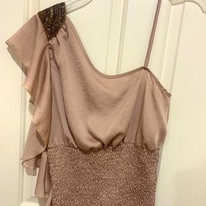 One Shoulder Ruffle Top!